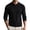 Black, variant on Men's Winter Thermal Base Layer Collared Solid Knit Long Sleeve Undershirt