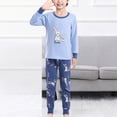 thumbnail image 2 of TOWED22 Toddler Baby Girl Boy Clothes Set 2 Piece Long Sleeve Sweatshirt Tops Elastic Waist Joggers Pants Funny Print Outfits Clothing(Sky Blue,2-3 Y), 2 of 7