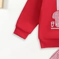 thumbnail image 7 of Gibobby Toddler Baby Boy Girl Fall Clothes Contrast Color Long Sleeve Sweatshirt Tops and Pants Set 2Pcs Winter Outfits(Red,18-24 Months), 7 of 7