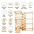 thumbnail image 3 of Wooden Swedish Ladder Wall Set – Kids Stall Bars for Exercises – Swedish Gymnastic Wall Gym – Playground, 3 of 7
