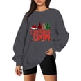 thumbnail image 2 of Sudadera de Moda Navidad Mujer Casual Gibobby Manga Larga Impreso Cuello Redondo Gris M, 2 of 4