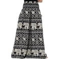 thumbnail image 2 of KOMOO Female Boho Palazzo Pants High Waist Casual Wide Leg Long Pants Trousers Beach Hippie Harem Pants Plus Size, 2 of 6