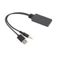 thumbnail image 1 of Receptor de audio Adaptador de música de alta definición Negro Bluetooth 5.0 Adaptadores Cable de audio AUX para auriculares, 1 of 8