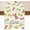 Colored, variant on Happy Easter Colorful Bunny Rabbits Spring Cloth Placemats Set of 4 Table Mats Table Decorations 12x18 Inch