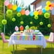 thumbnail image 5 of Yuarrent Juego de 1 Uds. De decoraciones de flores de papel verde de 7,8 pulgadas para fiesta de cumpleaños, bolas de papel con pompón, bolas Kits de decoración para fiestas Verde 14 pulgadas, 5 of 6