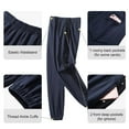 thumbnail image 4 of Chrisuno Mens Jogging Pants With Pockets Active Athletic Casual Jogger Sweatpants With Pockets Basketball Pants Navy Blue M, 4 of 4