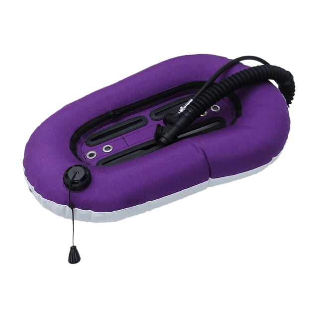 Juego BCD profesional kusrkot válvula tipo montaje trasero ala de donut buceo Violeta