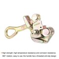 thumbnail image 4 of Unique Bargains 1T Cable Grip Wire Grip Jaw Puller 19cm/0.6FT Steel Cable Wire Puller Tool for Wire Rope Cable (Gold Tone) 2PCS, 4 of 7