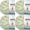Spinrite Bernat Baby Blanket Big Ball Yarn - Little Boy Dove, 1 Pack of 4 Piece
