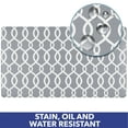 thumbnail image 4 of SoHome Cozy Living Kochi Lattice Runner Anti-Fatigue Kitchen Mat, Grey/White, 17.5"x55", 4 of 7