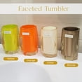 thumbnail image 4 of Sparkles Home  Faceted Tumbler Orange, 4 of 6