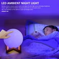 thumbnail image 4 of 16 Colores Led 3D Print Moon Light Con Soporte Y Control Remoto Y T谩ctil Y Usb Recargable, L谩mparas De Luz De Luna Para Ni帽os, Amigos, Amantes, Cumplea帽os, Regalos De Navidad, 4 of 6