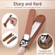 thumbnail image 2 of Set de manicura SHANCHAHUA 7 piezas de acero inoxidable con estuche beige+marrón, 2 of 9