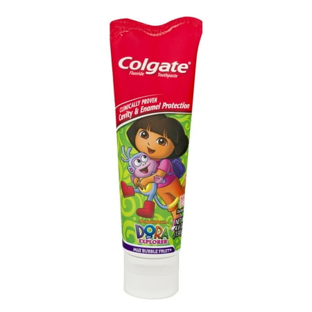  Dora l'exploratrice Dentifrice doux fruits Fluoride Bubble 4.6 OZ