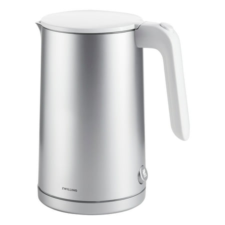 

ZWILLING Enfinigy Cool Touch 1.5-Liter Electric Kettle Cordless Tea Kettle & Hot Water Silver