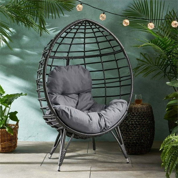 Teardrop wicker patio lounge chair sale