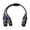 D, variant on 5Pin XLR Y Splitter Cable 5Pin XLR Cable For Stage Lighting And Stage Equipment Durability Design 19.69inch