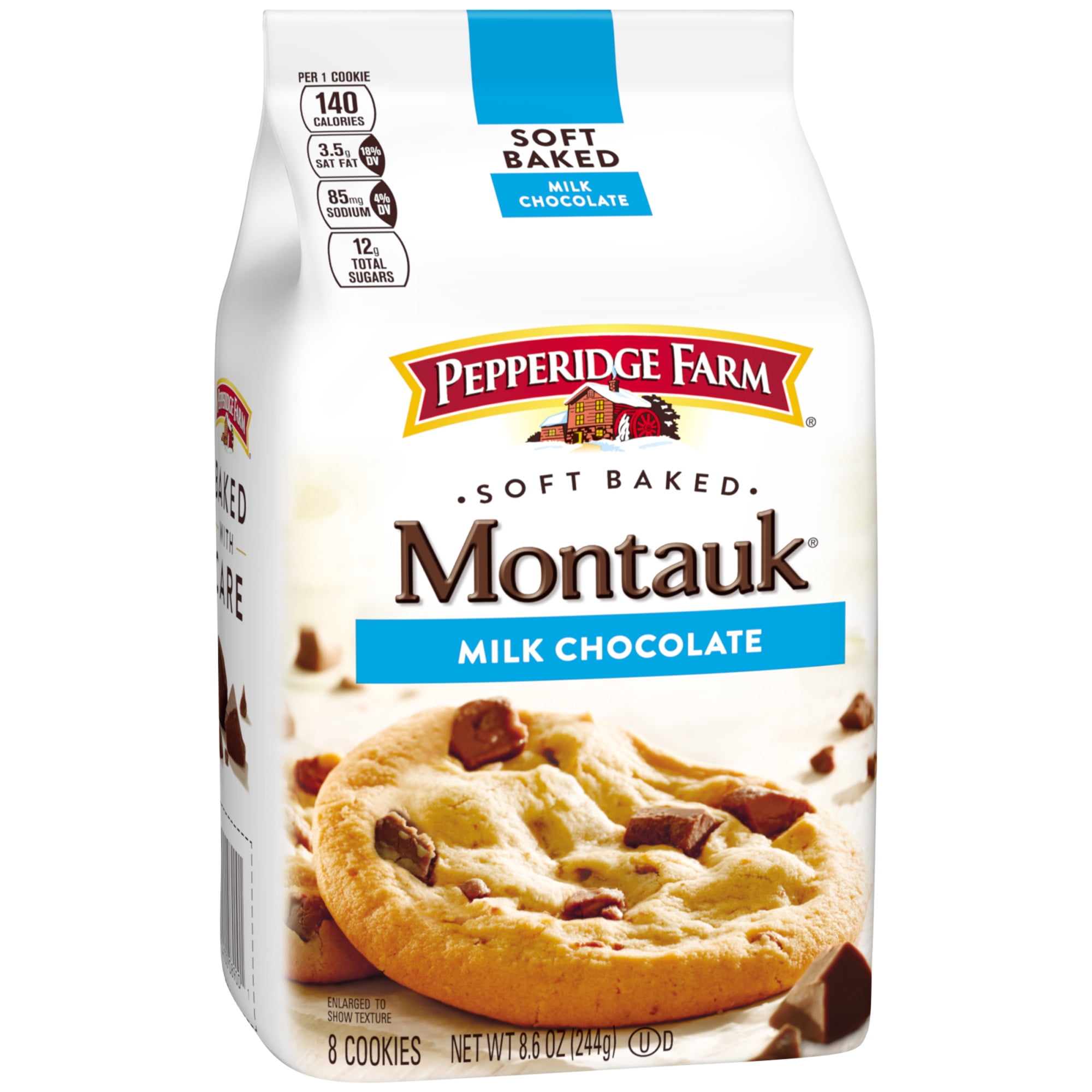 Pepperidge Farm Montauk Soft Baked Milk Chocolate Cookies 8 6 Oz Bag Walmart Com