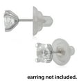 thumbnail image 3 of Universal EZback Earring Backs Soft Clear Silicone and Sterling Silver Medium 1 Pair, 3 of 6