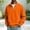 Orange, variant on LYSMORA Men's Quarter Zip Stand Collar Pullover Sweatshirt, Raglan Long Sleeve Loose Casual Athletic Tops with Side Hand Pockets