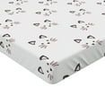 thumbnail image 2 of Ambesonne Kitten Fitted Sheet 2 Pcs Set, Blushing Face Cartoon, Queen, Grey Pale Pink, 2 of 3
