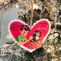 Clearance! Valentine's Day Heart Ornaments Wooden Hanging Ornament Sweet Heart Shaped Embellishments Vintage Valentine's Day Hanging Gift for Valentine's Day Wedding Party Decorations Valentines Day