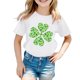 thumbnail image 3 of Gibobby Blusas Holgada Camisetas estampadas de manga corta para niños y niñas, ropa para Festival de verano (Verde, 2-3 Años), 3 of 4
