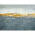 thumbnail image 2 of Messina, Jake 14x12 Gold Ornate Wood Framed with Double Matting Museum Art Print Titled - Linear Gold on Azure, 2 of 4