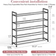 5 Tier Adjustable Expandable Shoe Rack, 18