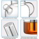 thumbnail image 2 of Tetera De Vidrio, Tetera De Té Segura Para Estufa De 900 Ml Con Vidrio De Borosilicato Infusor De Vidrio De Agua Máquina De Tetera De Té De Hojas Sueltas. Afortunado Sencillez, 2 of 4