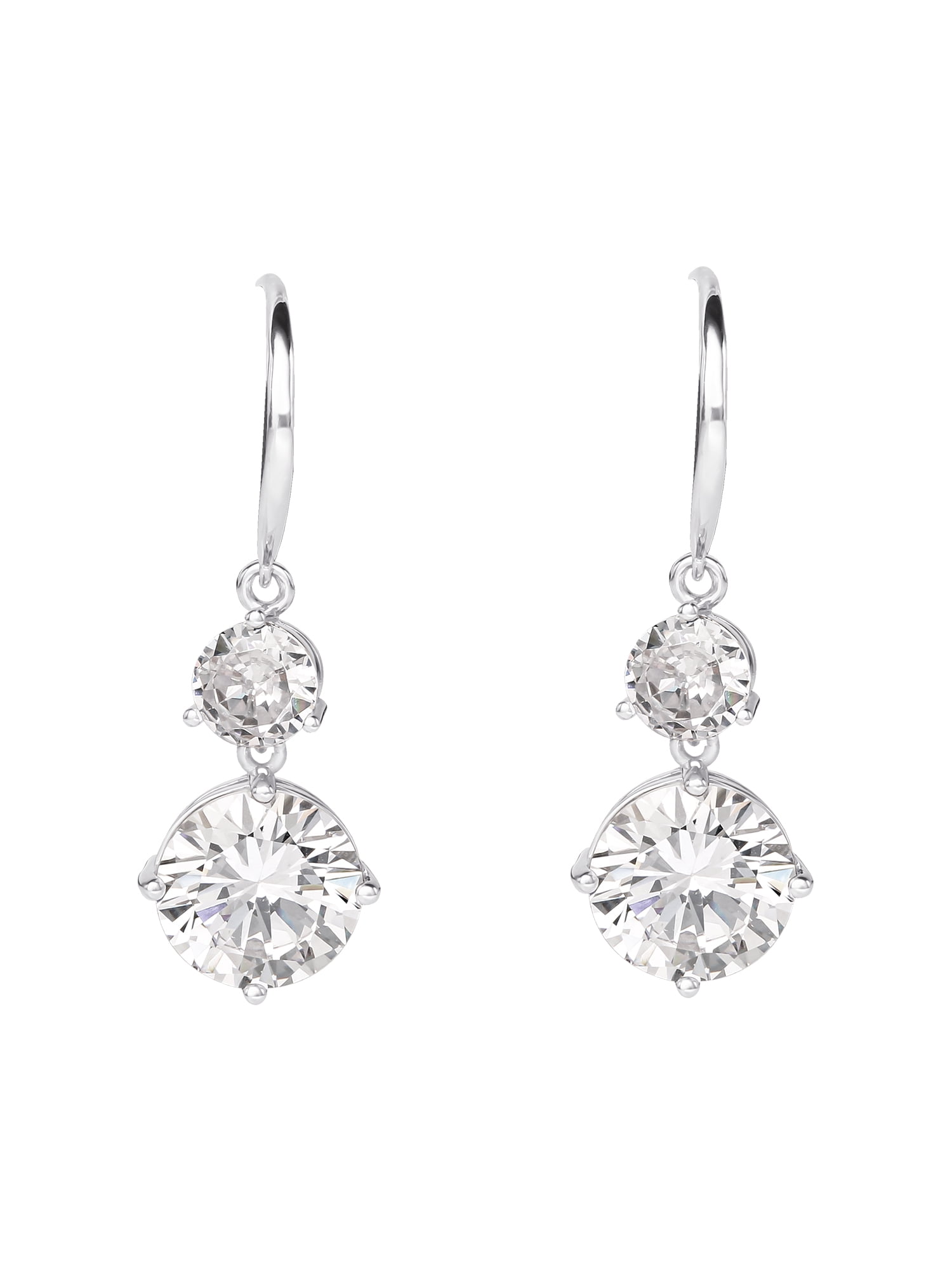 Believe By Brilliance Fine Silver Plated Cubic Zirconia Double Stone believe-by-brilliance-fine-silver-plated-cubic-zirconia-double-stone