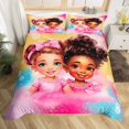 thumbnail image 1 of Black Duvet Cover,Kids Colorful Neon Bedding Set,American Style Comforter Cover, 1 of 6