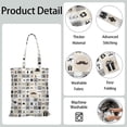 thumbnail image 5 of Paris Vintage Style Reusable Shopping Bag - Foldable Eco-Friendly Tote, Spacious 16x15 for Flight & Airplane, 5 of 6