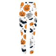 thumbnail image 4 of Women's Halloween Printed Leggings High Waisted Stretchy Yoga Pants Soft Athletic Workout Gym Tights White, 4 of 6