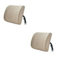 thumbnail image 4 of Transemion Relieve Back Pain Memory Cotton Lumbar Support Pillow Wide Application light brown 33x32x10cm 2Set, 4 of 6
