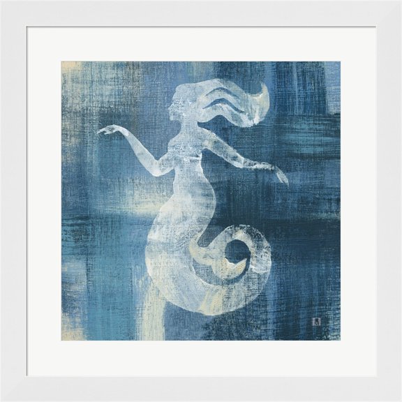 Batik Seas IV by Studio Mousseau, Framed Wall Art, 19.75W x 19.75H