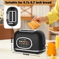 thumbnail image 2 of Digital 2-Slice Toaster with Touch Screen - 1.5'' Wide Slots, 6 Browning Levels, 6 Modes (Bagel/Waffle/Muffin) & 3 Functions (Defrost/Reheat/Cancel), 2 of 6