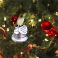 thumbnail image 2 of Inteprter Campana colgante conmemorativa de Navidad ala de Ángel enlace campana de plata una pieza de mi corazón está en el cielo colgante de árbol de Kits de decoración para fiestas No.7 Inteprter HA045224-07, 2 of 6
