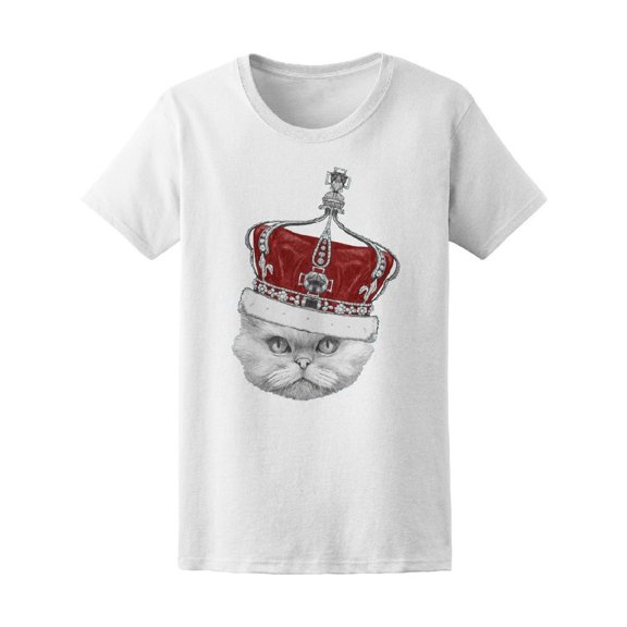 Persian Cat In A Crown Tee Men's -Image by Shutterstock