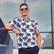 thumbnail image 4 of Balery Boho elephant Camisa Polo de Hombre con Estampado, de Manga Corta y Tejido Medio, Camisa Tipo Golf Polo-Large, 4 of 6