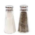 thumbnail image 2 of TableCraft Glass with Stainless Steel Top Paneled Salt and Pepper Shaker, 3 oz. | 12/Pack, 2 of 2