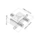 thumbnail image 3 of BRIGHTFUFU Divisor de cable coaxial 5-2400MHz Splitter de cable de 2 vías Internet y suministro de TV, 3 of 7