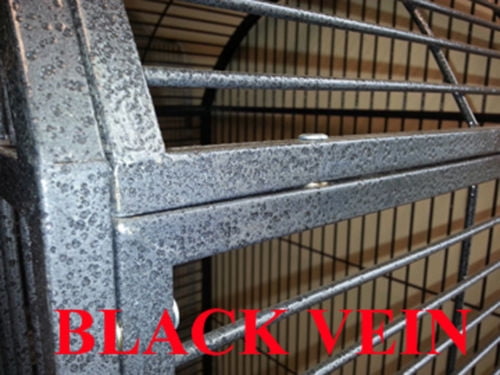 Deluxe Extra Strong XX-Large 40"L x 30"W x 71" H Wrought Iron Castle Playtop Parrot Bird Rolling Cage With Extra Strong 6mm Wire