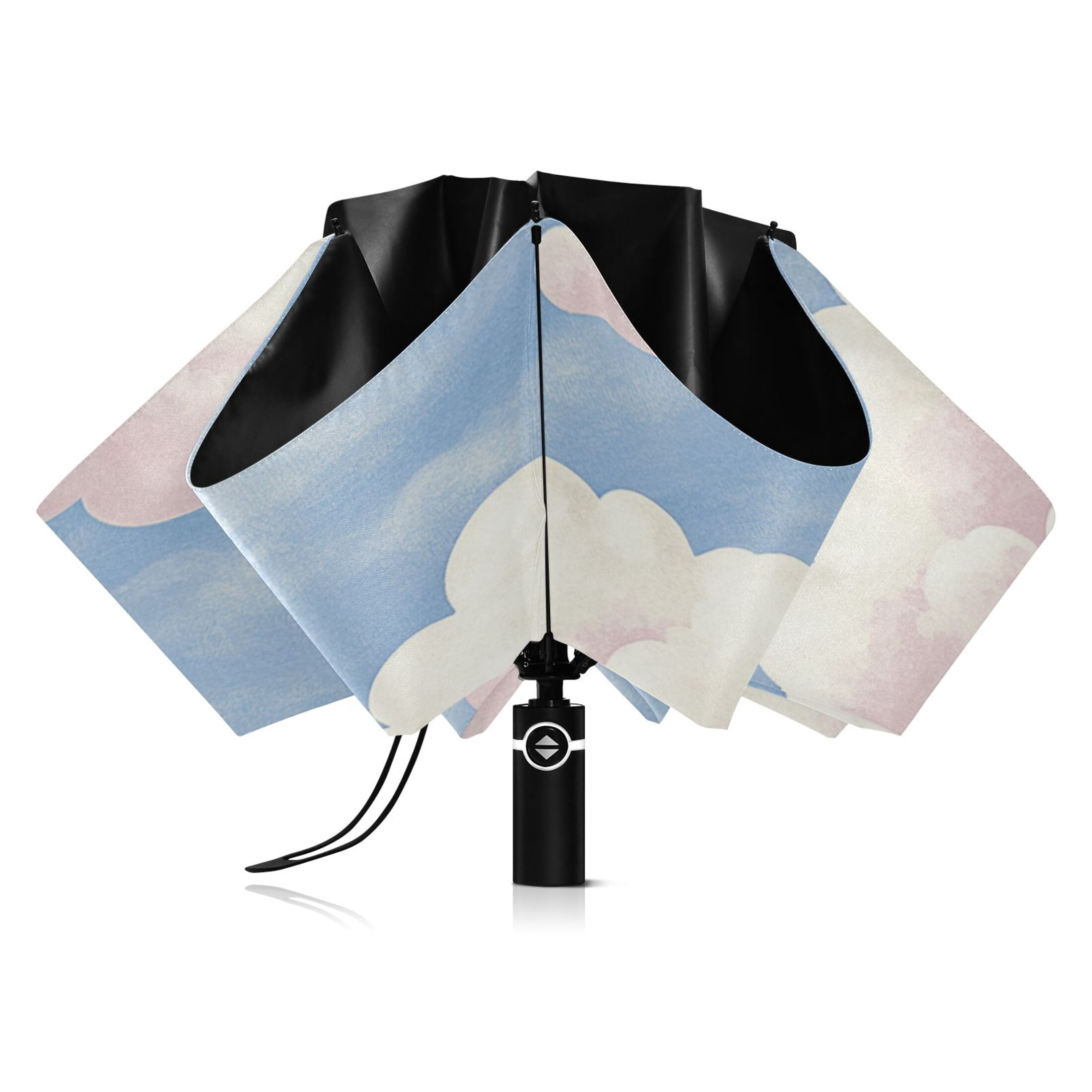 Blue Sky and White Clouds Extra Large Automatic Umbrella, UV Protection, Waterproof, Auto Open and Close