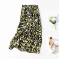 thumbnail image 2 of Falda elegante de moda nueva de 2022 con estampado floral y cremallera, falda de gasa de poliéster de longitud media, falda de temporada de principios de otoño para mujer, 2 of 5