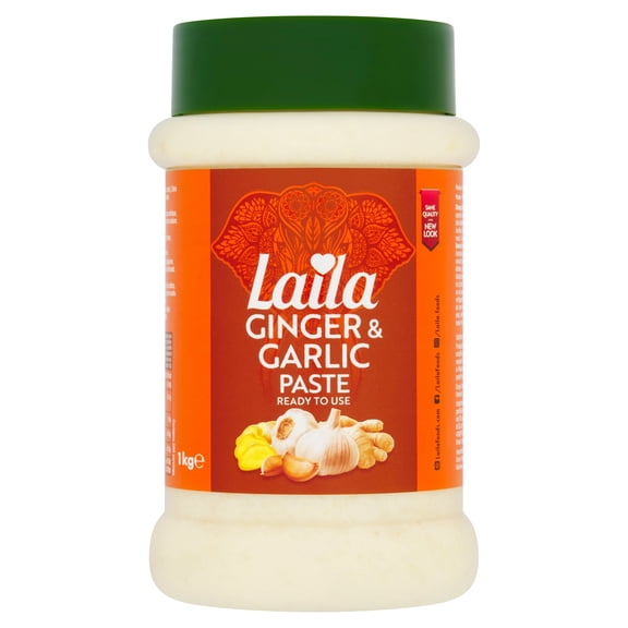Laila Ginger Garlic Paste 1Kg, Imported from Britain