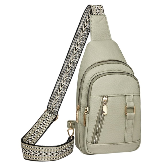Leather Sling Bag for Women,Travel Small Sling Bag Crossbody Bags for Women-Vegan Leather Fanny Pack Crossbody Bags