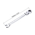 thumbnail image 2 of Unique Bargains 5/16' Flex-Head Ratcheting Combination Wrench SAE 72 Teeth 12 Point Ratchet Box Ended Spanner Tools, 2 of 5