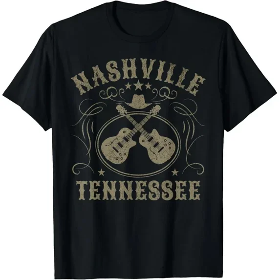100% cotton tshirts men tee Nashville Tennessee Travel Vintage T-Shirt