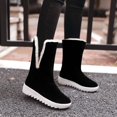 thumbnail image 4 of Herrnalise Women Snow Boots Solid Color Classical Bowtie Slip-On Student Casual Shoes,Sales, 4 of 6